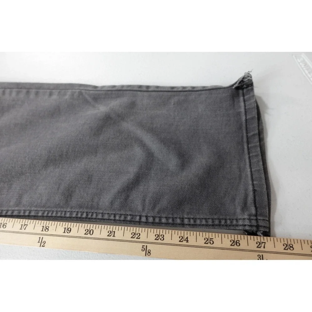 Levis 511 Jeans Mens 38x30 Gray Charcoal Wash Slim Taper Stretch Denim‎ Pants